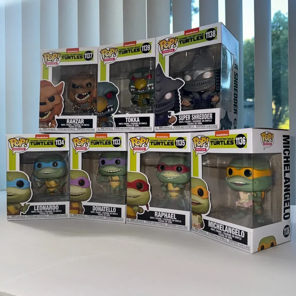 NIB Funko Pop Movies TMNT II: Secret of the Ooze (1991) Complete Collectible Set